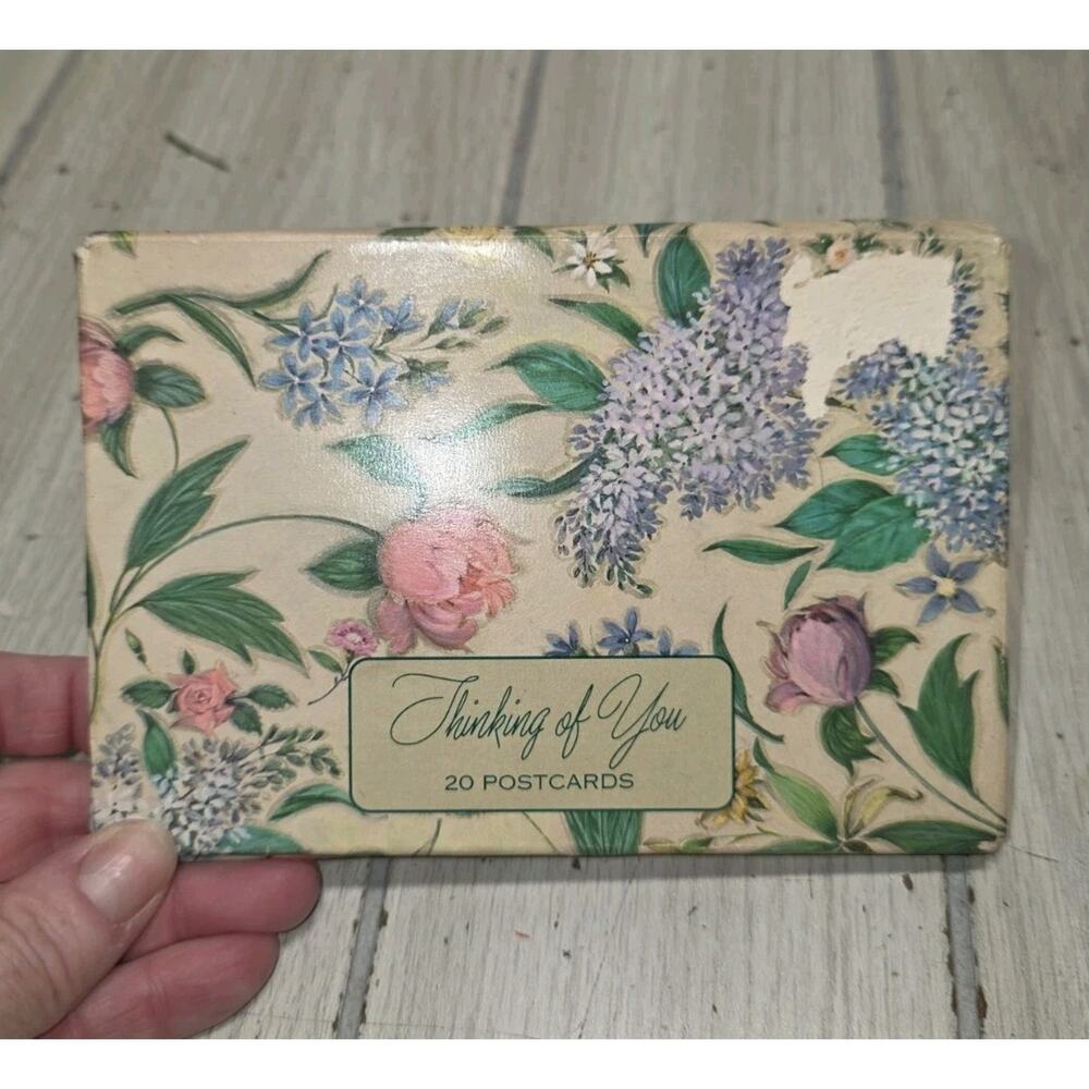 Vtg 1990 Avon Thinking Of You Bird Flowers Post Cards And Envelopes Beautiful